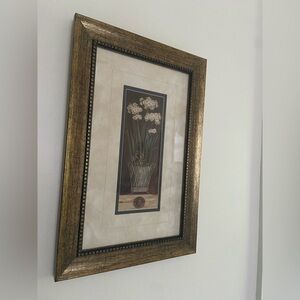 Elegant Framed Floral Art Print